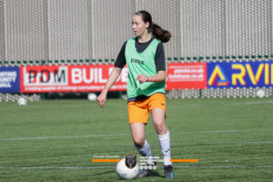 Erin Ward playing Soccer