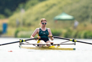 Maia Bentley doing rowing